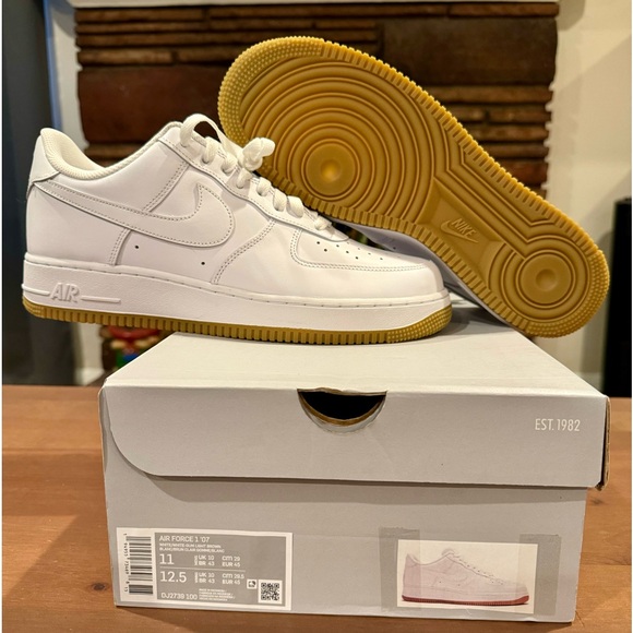 Nike Air Force 1 ‘07 “White Gum Light Brown” / Sz. 11 / DS (New) - Picture 1 of 7